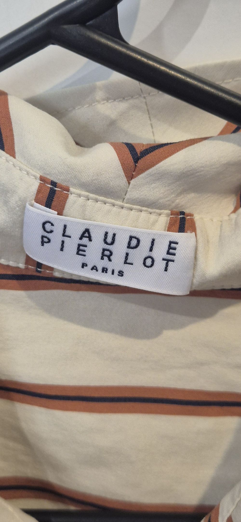 Claudie Pierlot Beige Striped Shirt