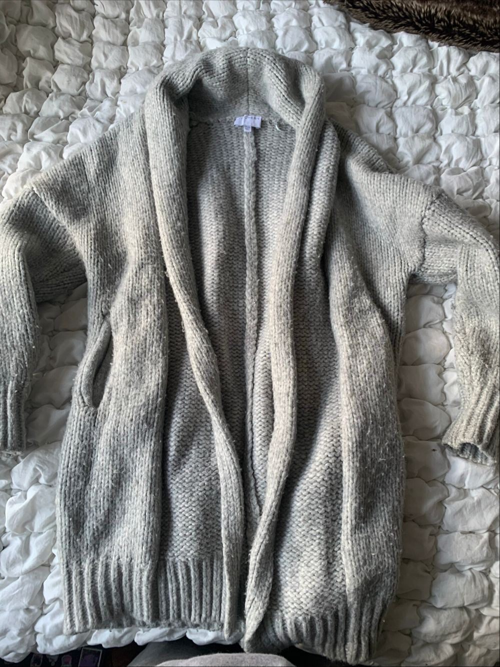 Witchery Grey Chunky Knit Cardigan