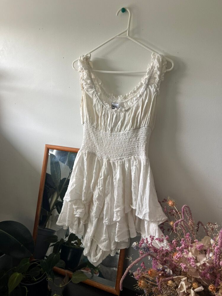 strapless open back dress Yumiko Romper Yellow main image 0
