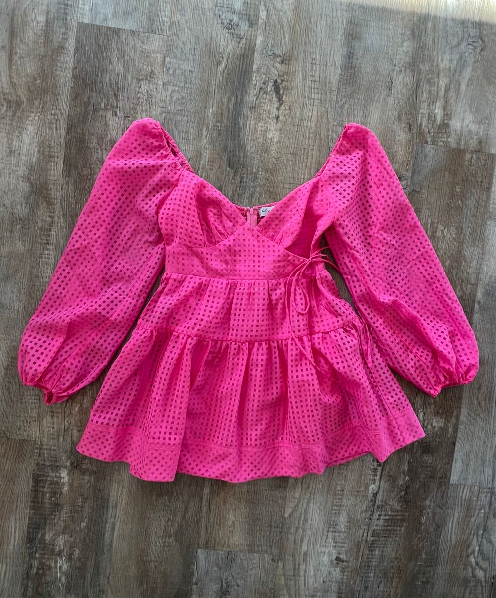 Petal & Pup Bright Pink Mini Dress