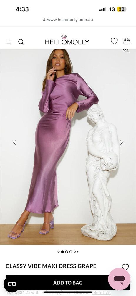 classy vibe maxi dress grape Hello Molly