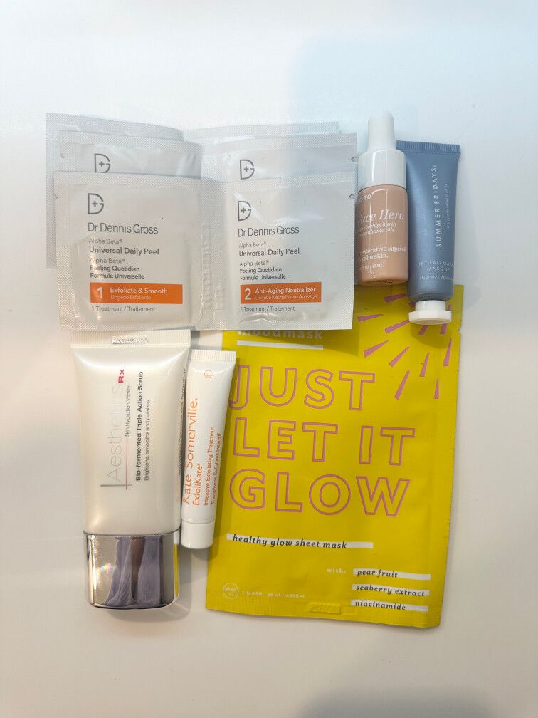 New Mecca Skincare Bundle Exfoliate & Glow - Summer Fridays, Dr Dennis Gross, Go-To