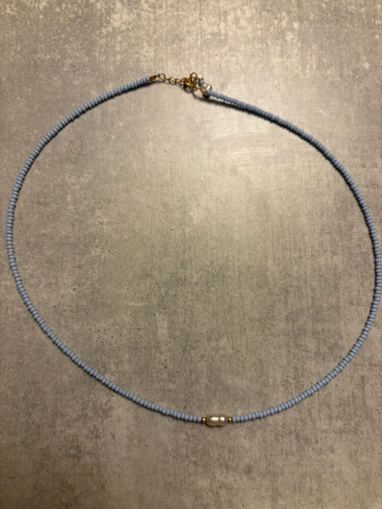 EEG necklace cornflower Blue