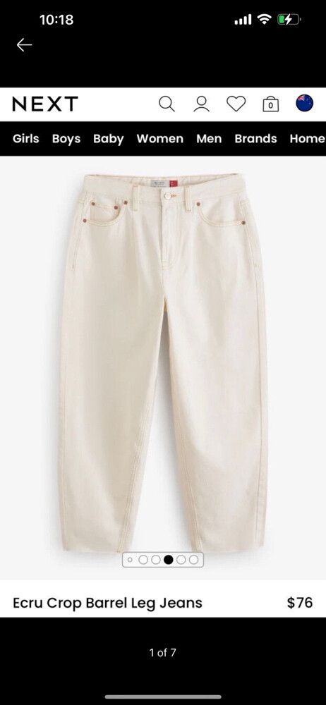 Crop Barrel Leg Jeans