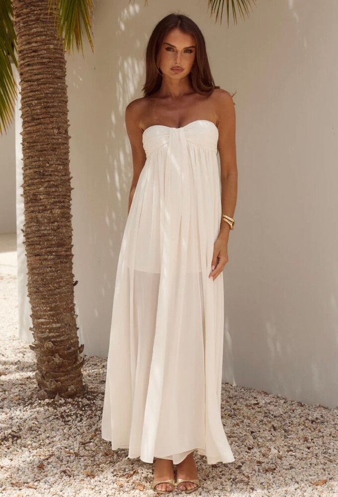 knee length dresses for ladies BuddyLove | Yvonne Long Sleeve Maxi Dress