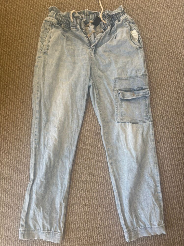 Dricoper Denim Pale Blue Cargo Pants