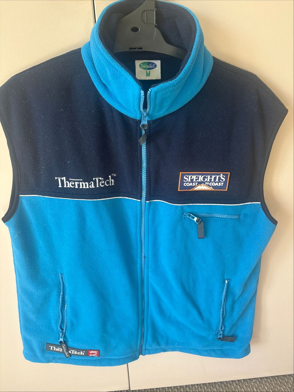 ThermaTech Blue and Navy Fleece Vest