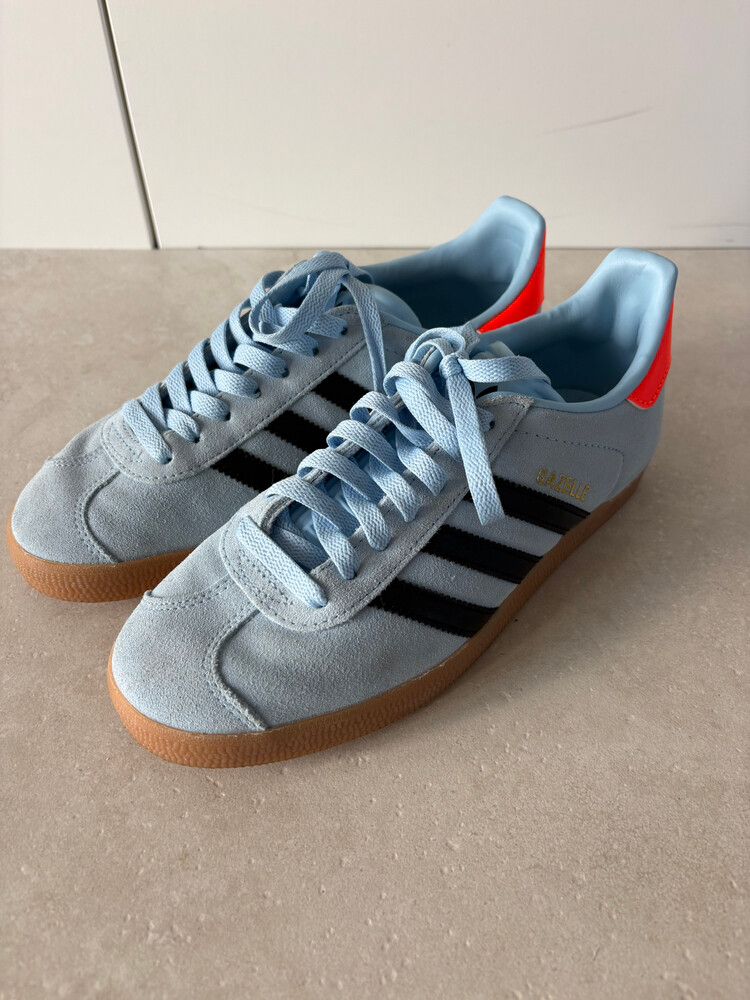 Adidas Gazelle Blue Suede Sneakers