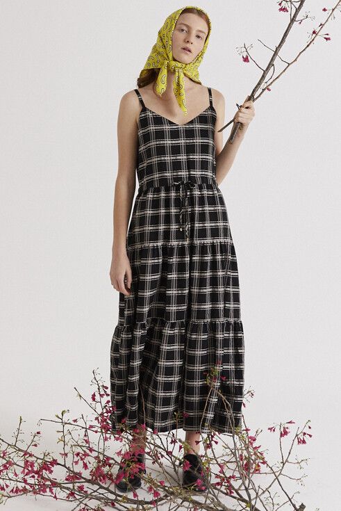 Drawstring Maxi Dress