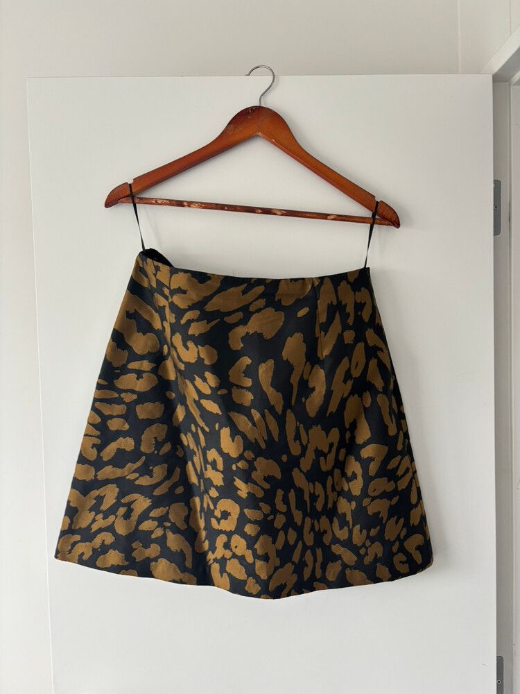 Veronika Maine Animal Print Skirt