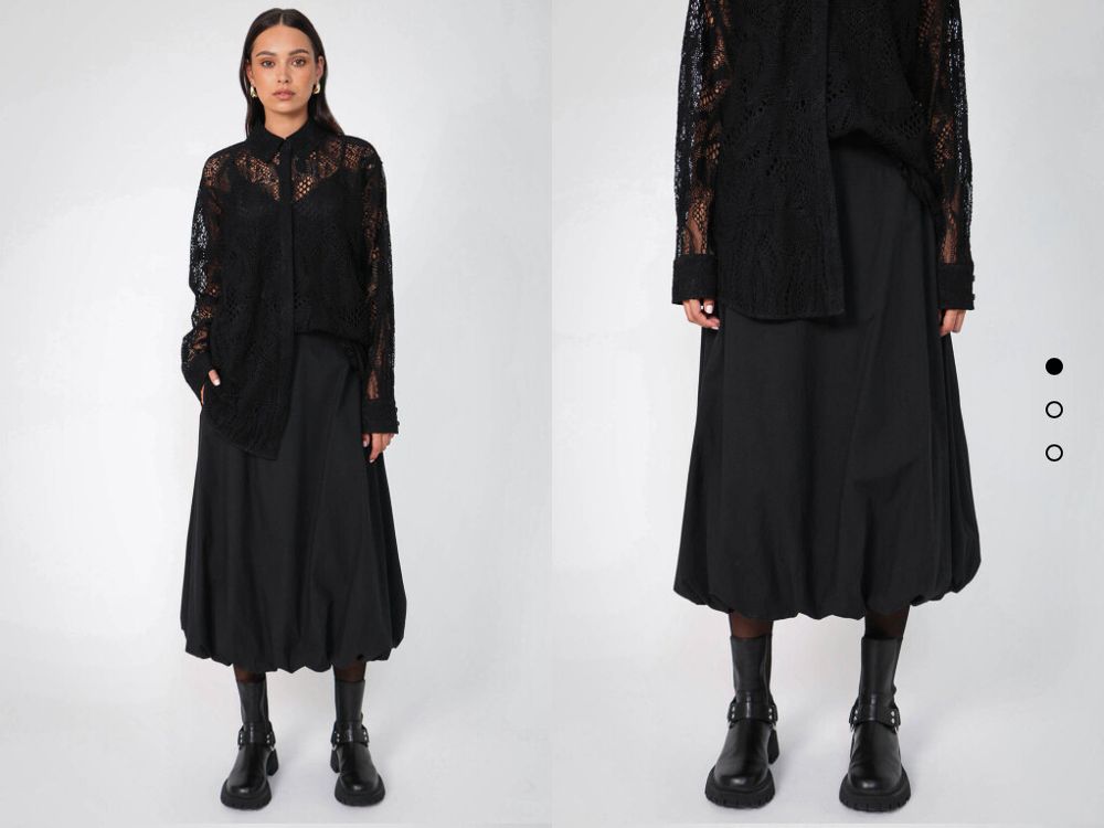 Black Bounce Skirt, Size 6