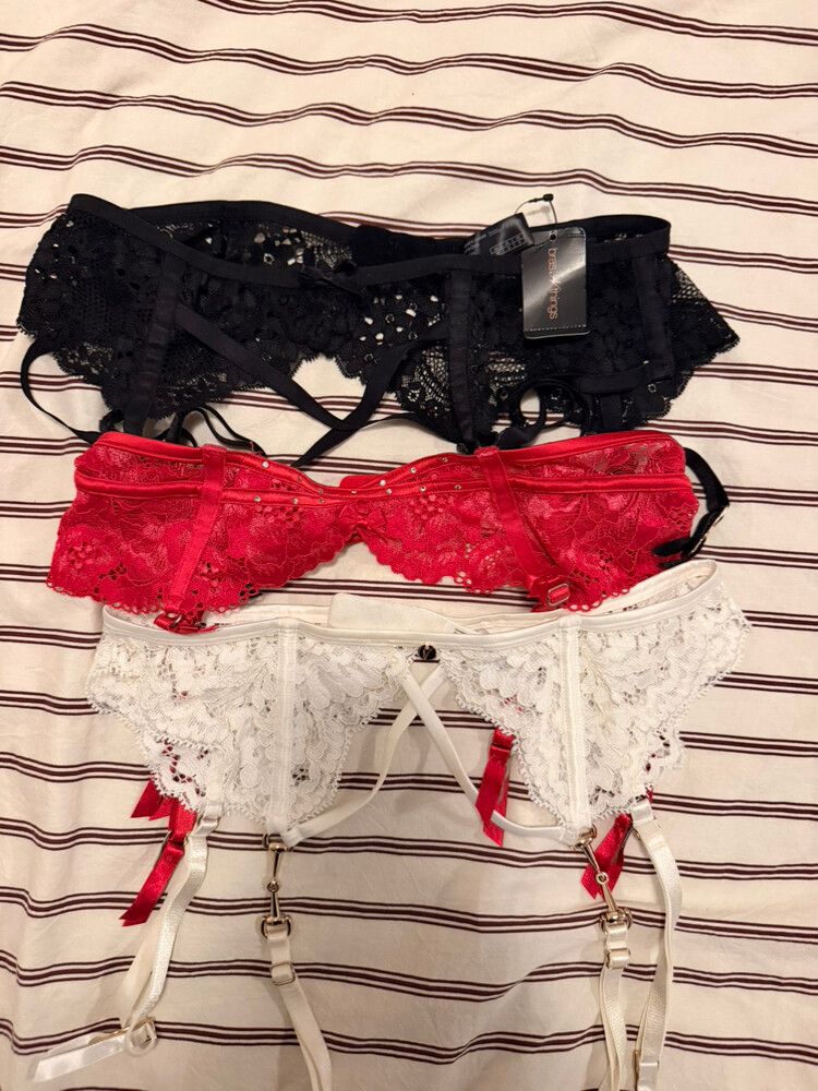 3 x Garter Belts (Bras n things and Vamp)
