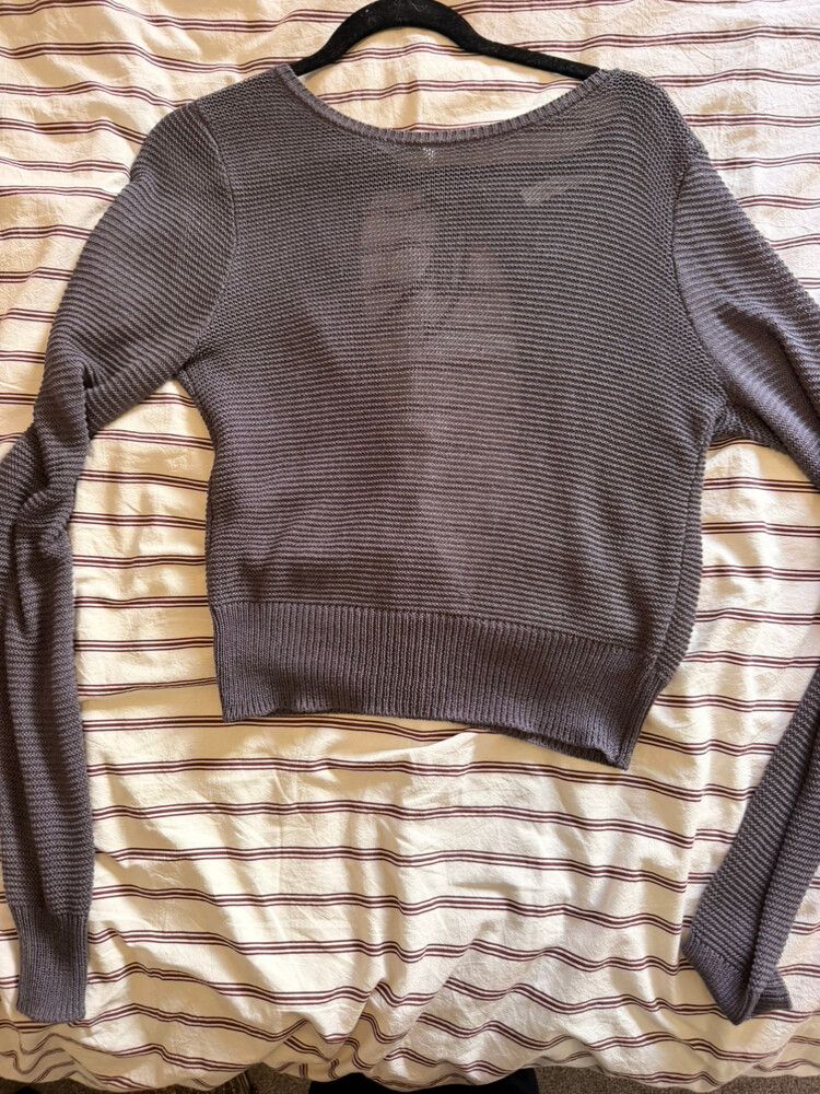 Sheer knit top