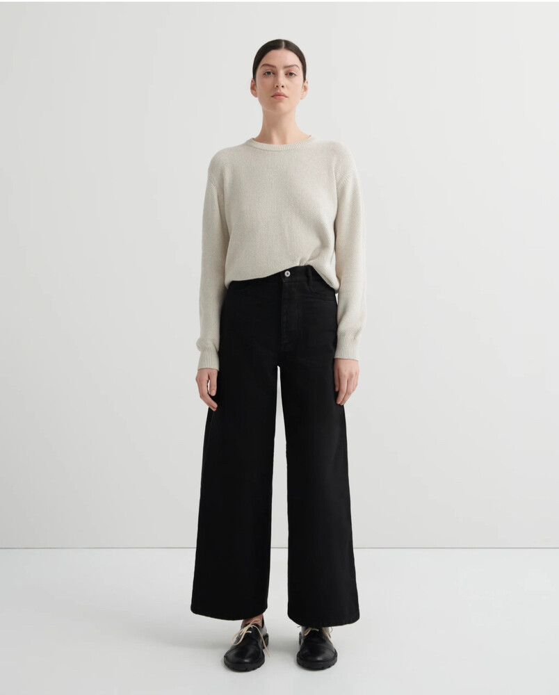 kowtow sailor jeans - black