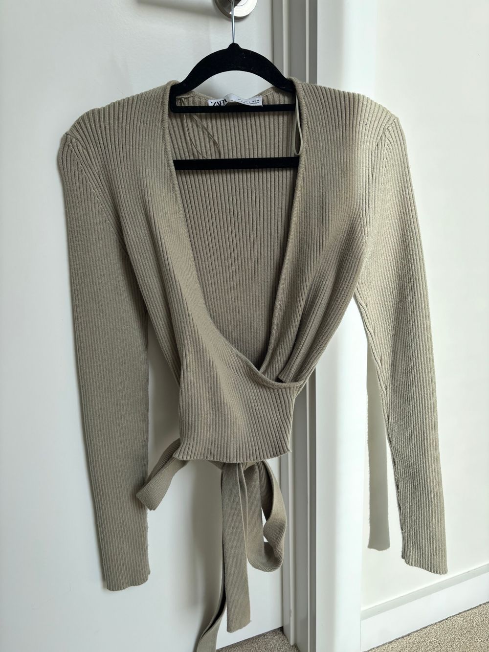 Zara wrap Knit Top