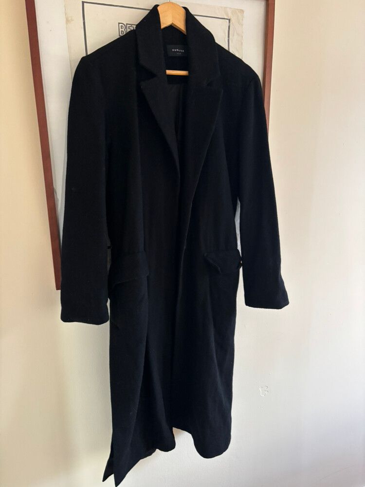 Huffer Black Long Coat