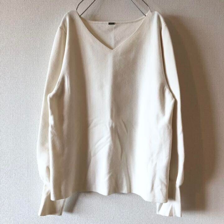 Mila owen sweater ivory S au 8  knit pullover Jumper Relaxed Balloon barn sleeves