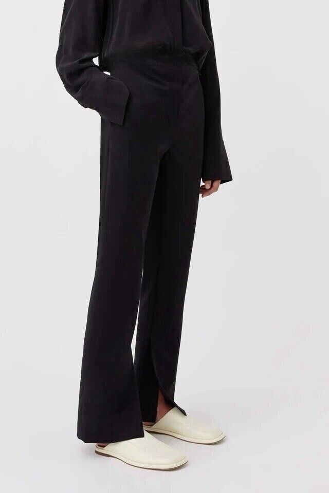 CAMILLA AND MARC Fresco Wide Leg Pants Ink Navy Size Au 6 Xs Cut Suit Tailored