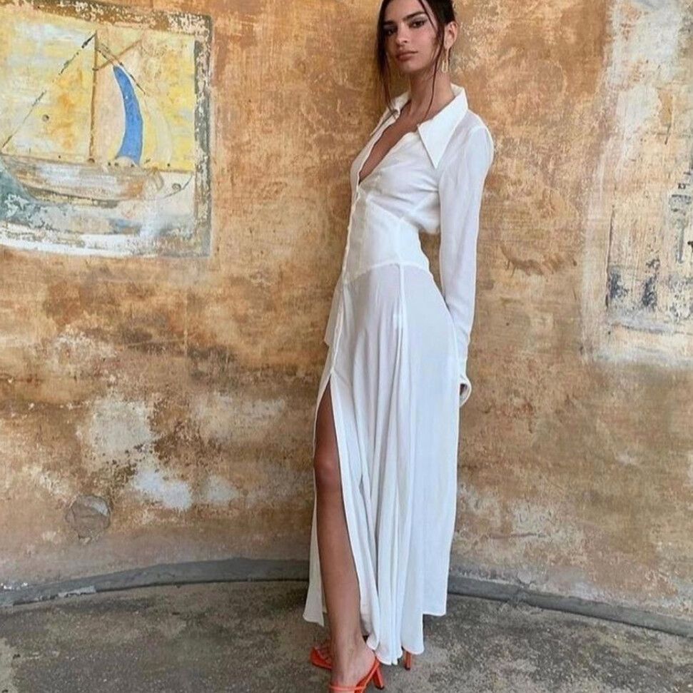 Bec & Bridge - Raye long Sleeve Maxi - White on Designer Wardrobe Bec & Bridge - Raye long Sleeve Maxi - White on Designer Wardrobe