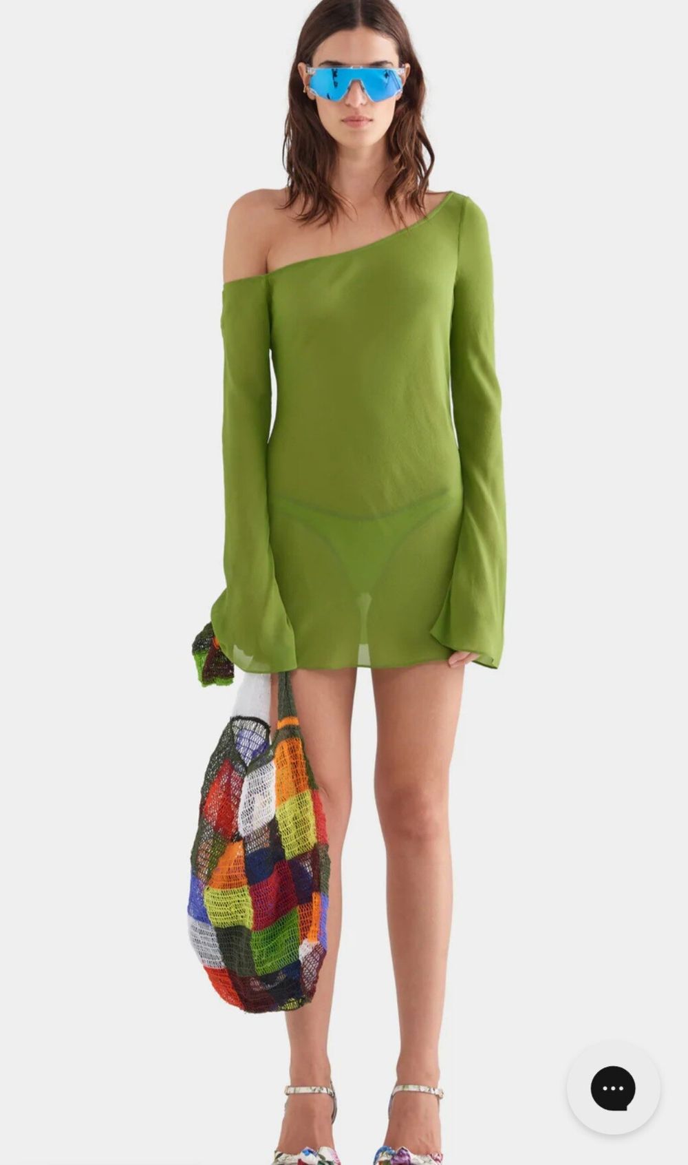 Venroy one shoulder mini dress