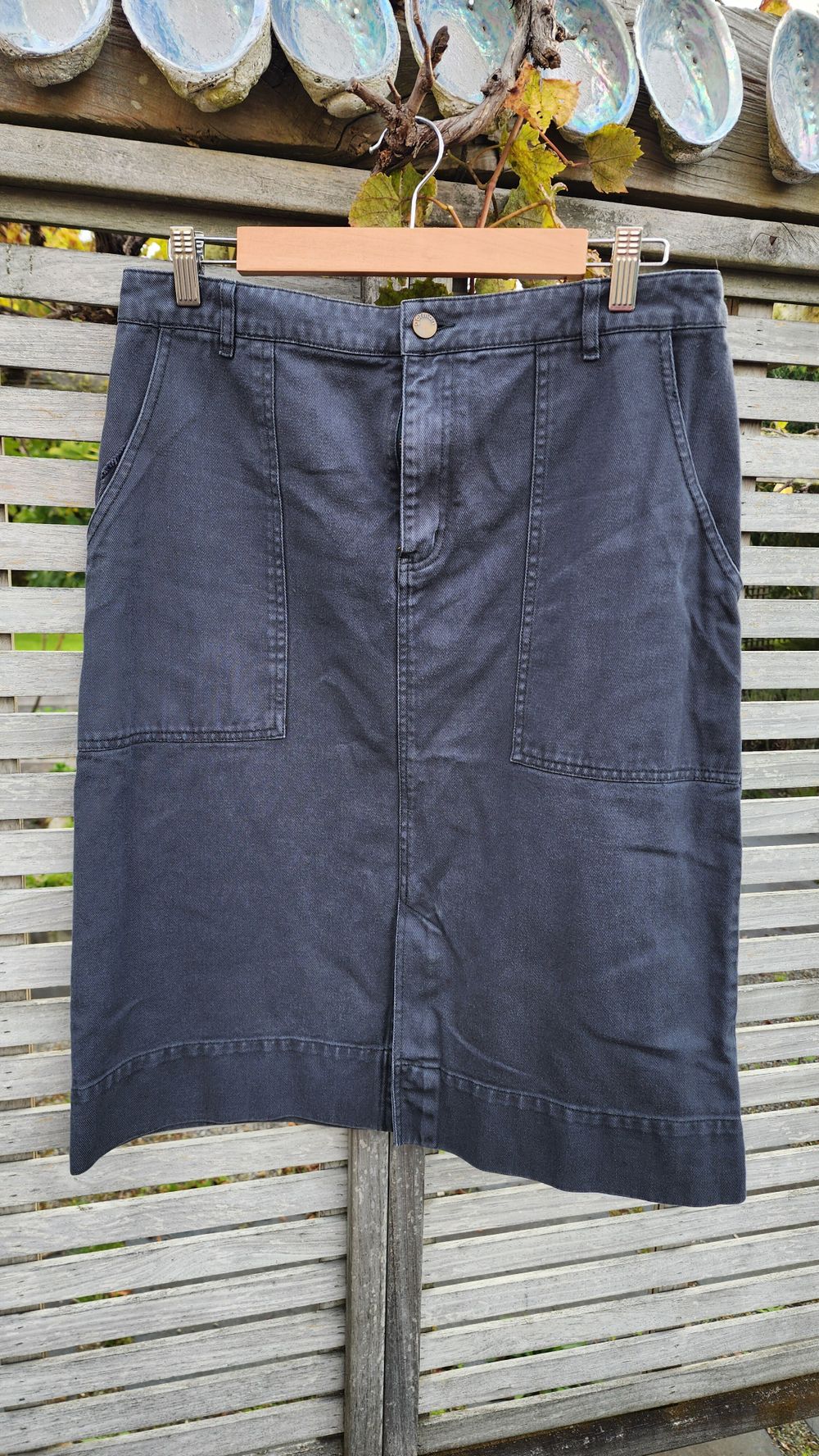 Gorman Green Denim Skirt