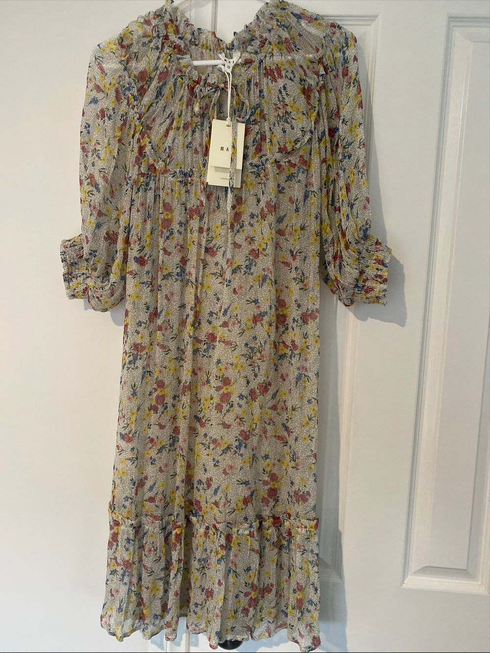 Max coco ruffle detail dress