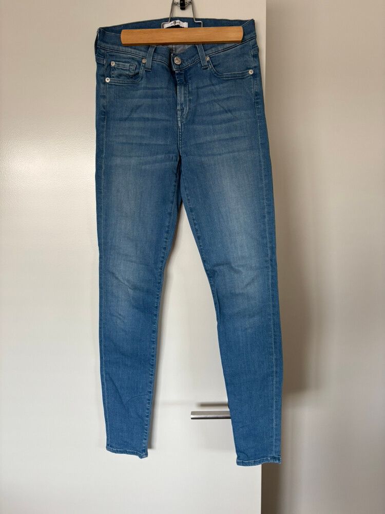 Light Blue 7 for all mankind Denim Skinny Jeans
