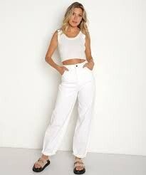 Rollas Genie White Jeans Size 12 (30) RRP $119