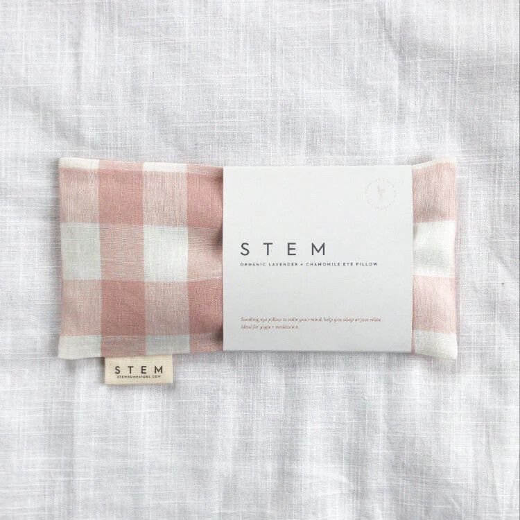 Stem Pink Gingham Eye Pillow