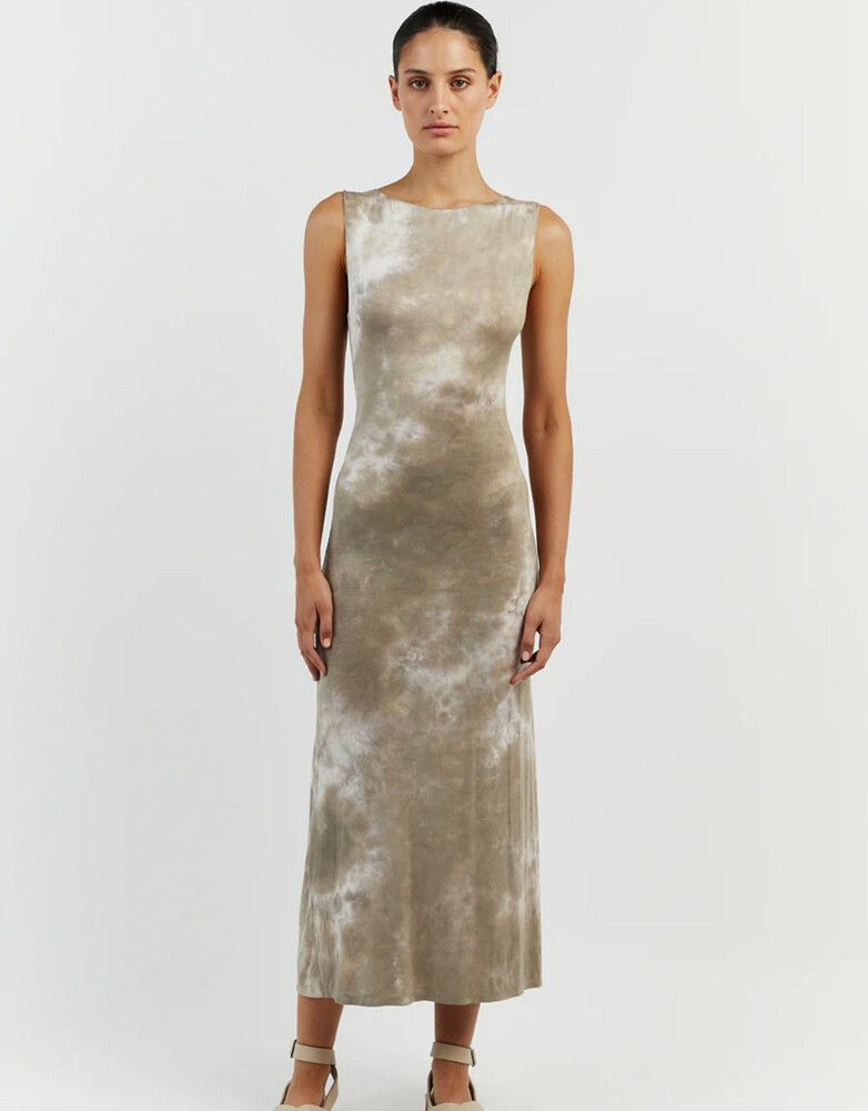 DISSH - CASPER MOSS TIE DYE MID DRESS on Designer Wardrobe