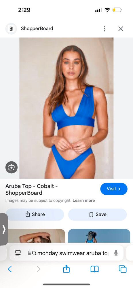 Monday Swimwear Set- Cobalt Blue