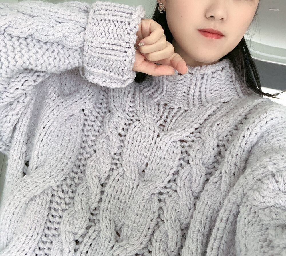 chunky knit sweater from Zara