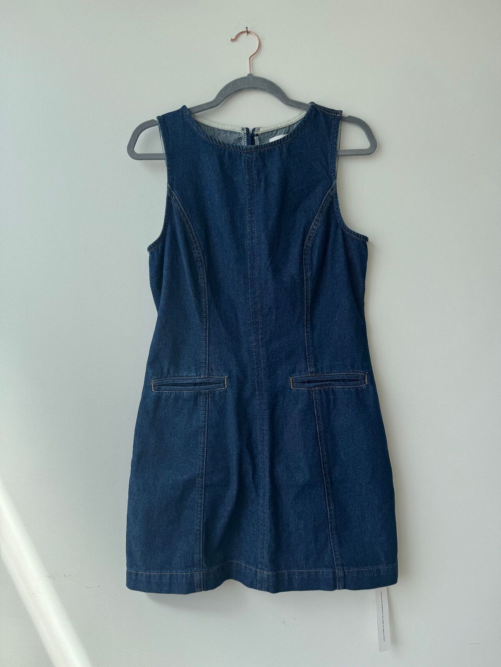 white christmas dresses Emmet Jackson Denim Mini Dress Denim-Blue / L by Sugarlips