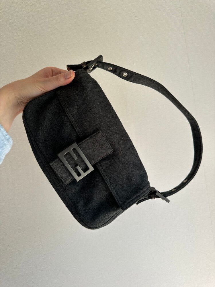 Fendi Baguette Charcoal Jersey
