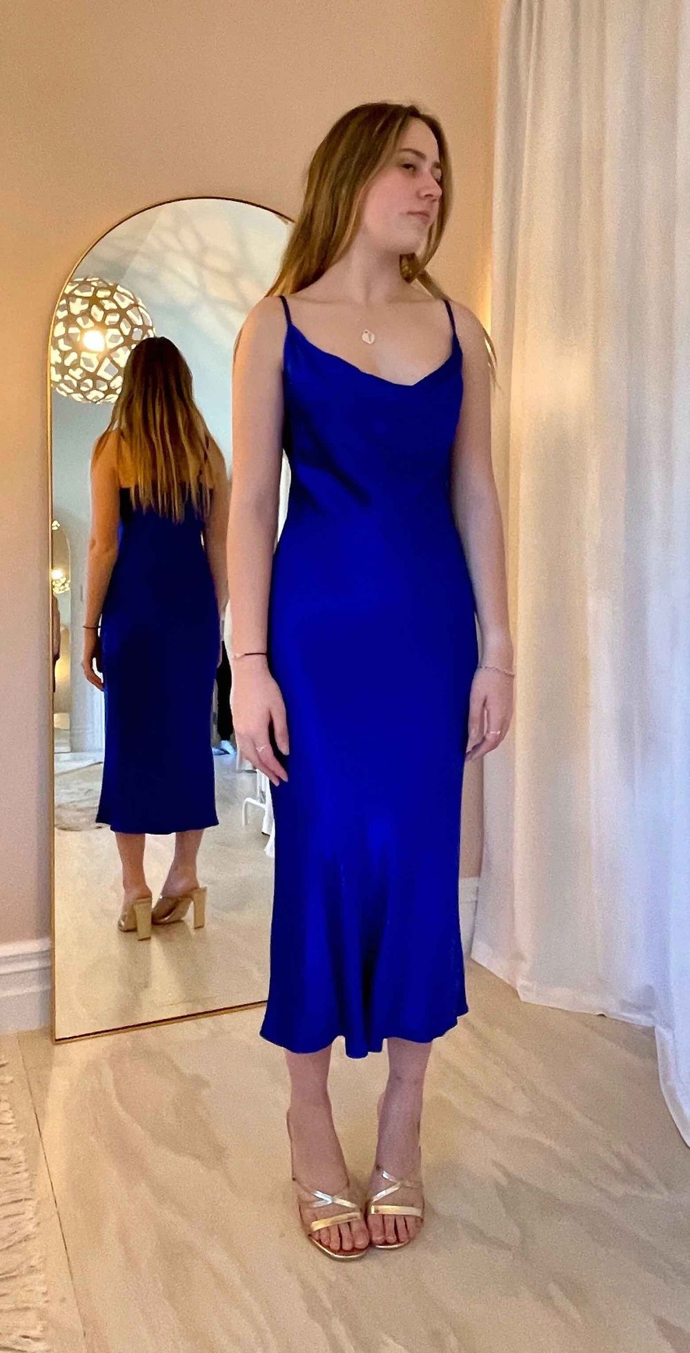 Shona Joy - Mia Bias Cowl Midi Dress on Designer Wardrobe