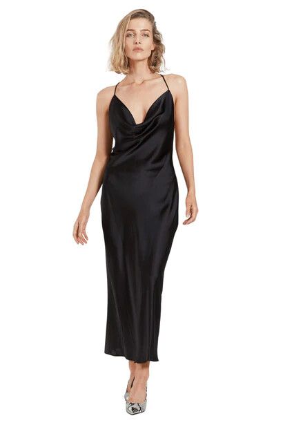 knee length dresses for ladies Women's Elegant Wave Textured Pearl Strap Midi Dress for Formal Occasions  and Banquets - White,Black,Pink,Blue - Dresses main image 0