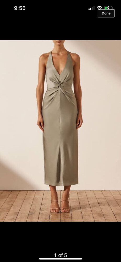 halter satin bridesmaid dress Satin Bridesmaid Dress Prom Dress Brown XXL Dillon Espresso by Grace Loves Lace main image 0
