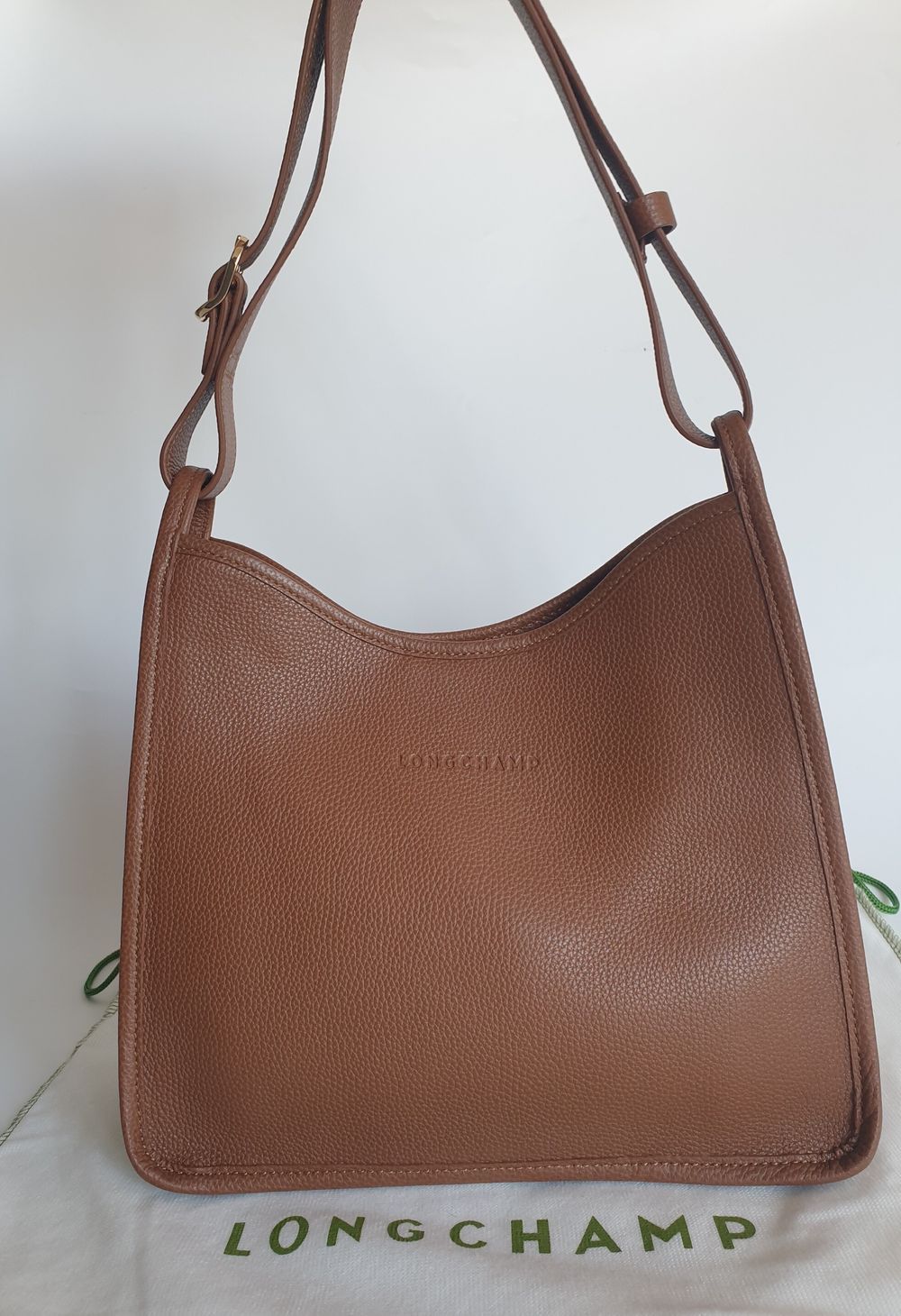 Longchamp Le Foulonne Brown Leather Bag