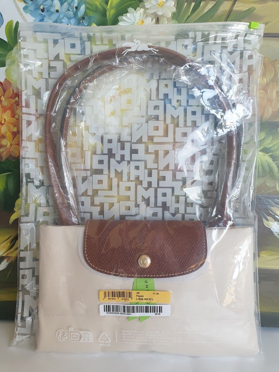 Longchamp Le Pliage Large Original White Shoulder Bag Tote