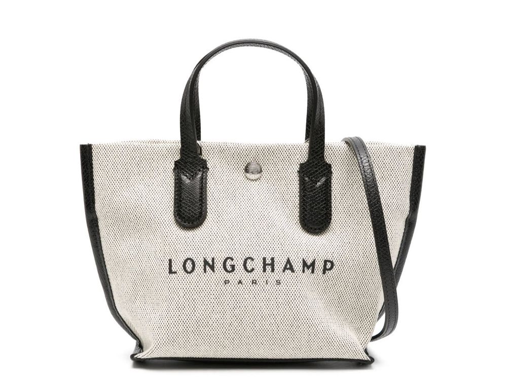 Longchamp Canvas Essential XS Tote Handbag in Ecru