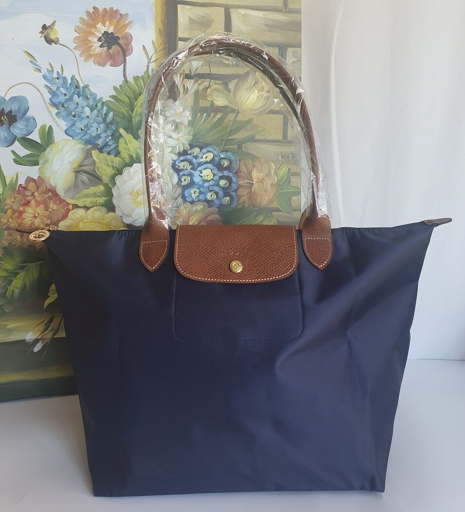 Longchamp Le Pliage Large Original Navy Shoulder Bag