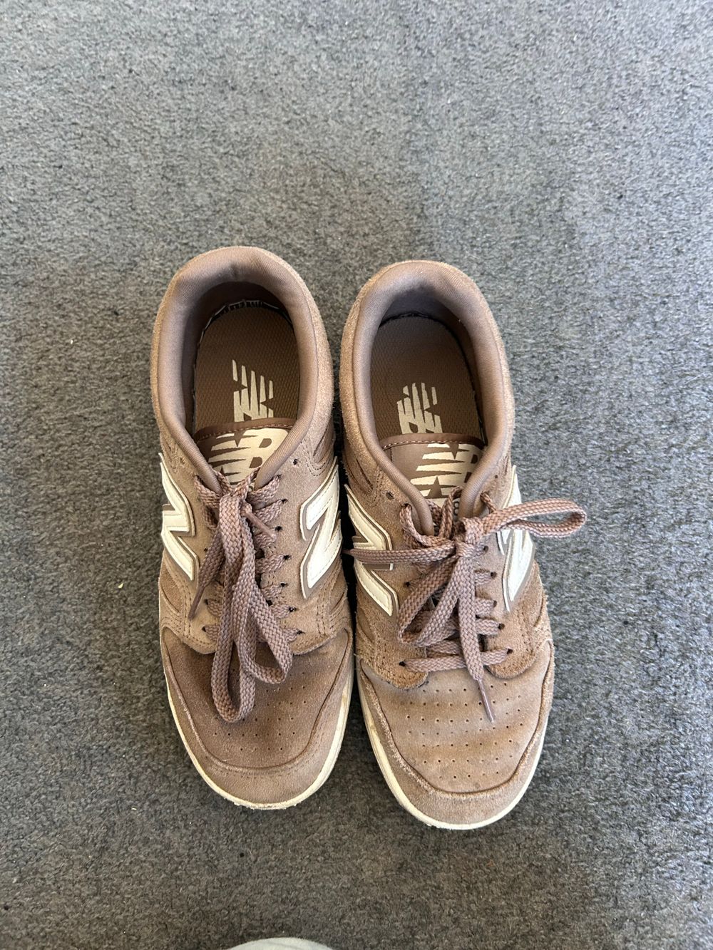 New Balance 480 Brown Suede Sneakers
