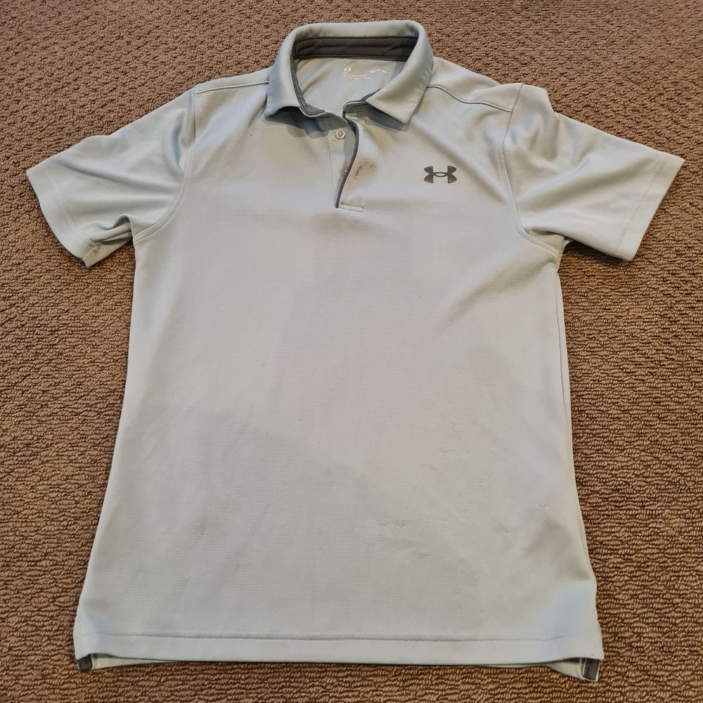 Under Armour Light Blue Polo Shirt - small