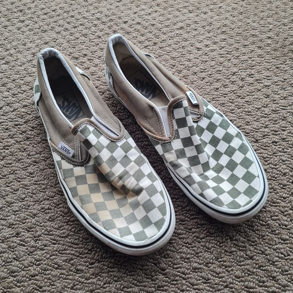 Vans Checkered Slip On Sneakers - size 8 us