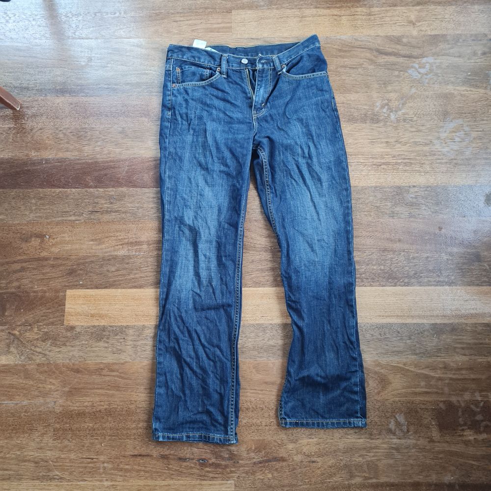Blue Straight Leg Jeans - 31"