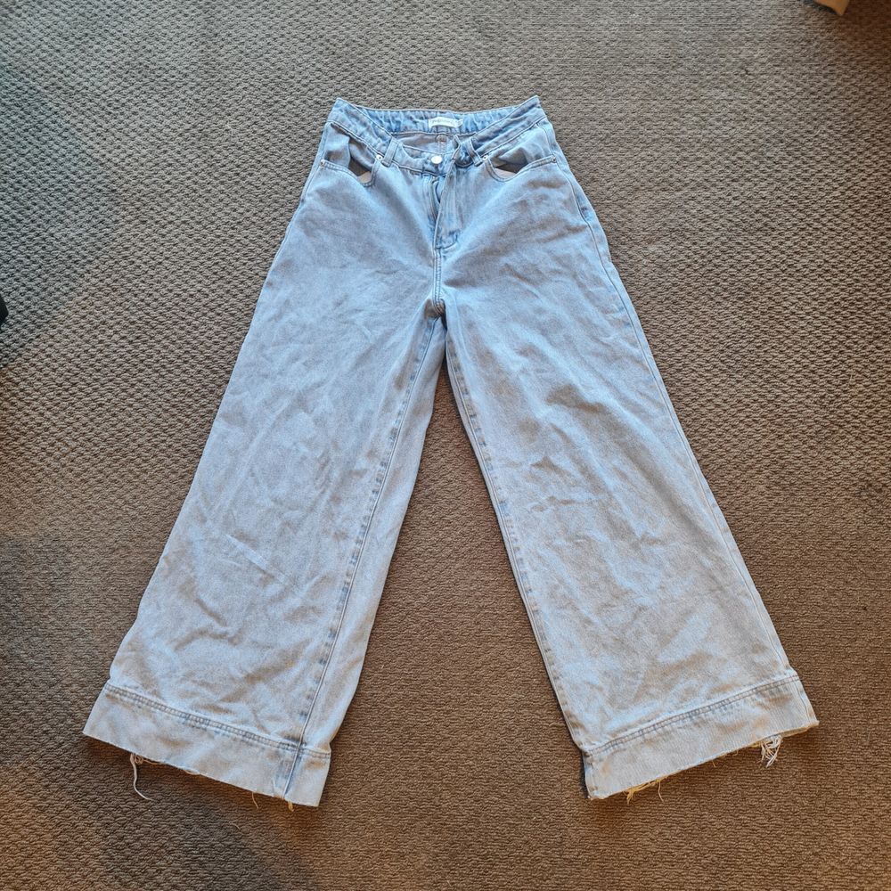 Light Blue Wide Leg Jeans