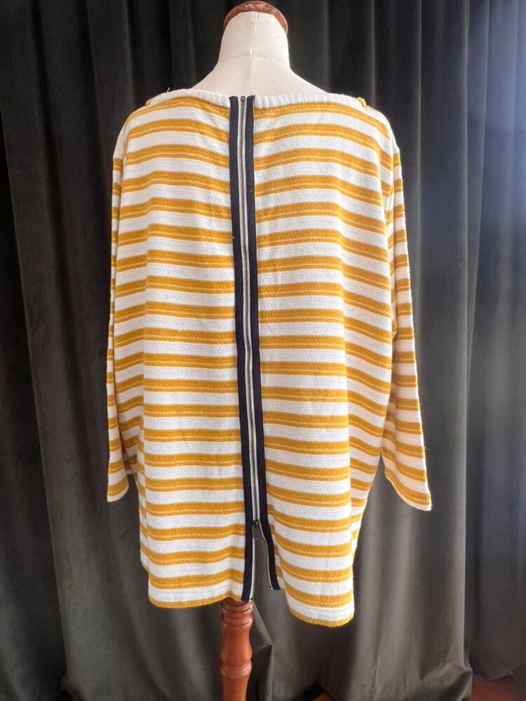 Long Sleeve Top With Zip Detail