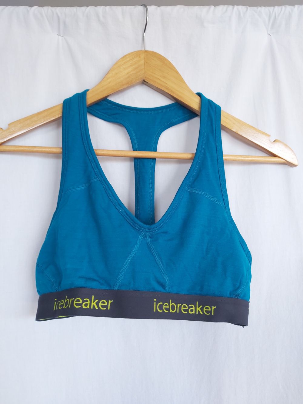 Icebreaker Sprite Merino Blue Racer Back Sports Bra