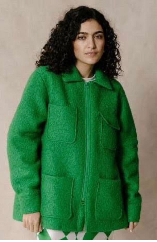 Olivia Cashmore Green Shacket