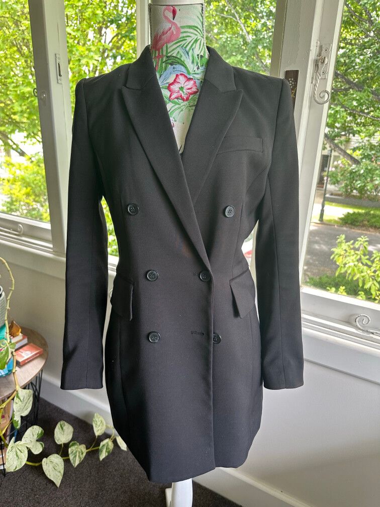 Black Double Breasted Blazer